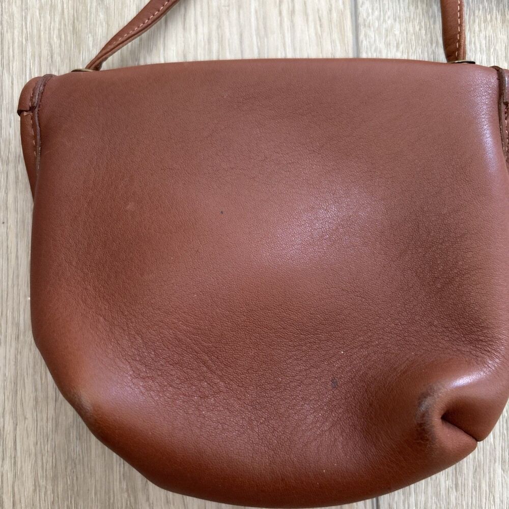 Vintage Coach Everett Bag Purse British Tan Glove Tanned Leather Y2K Retro 80s - Picture 4 of 11